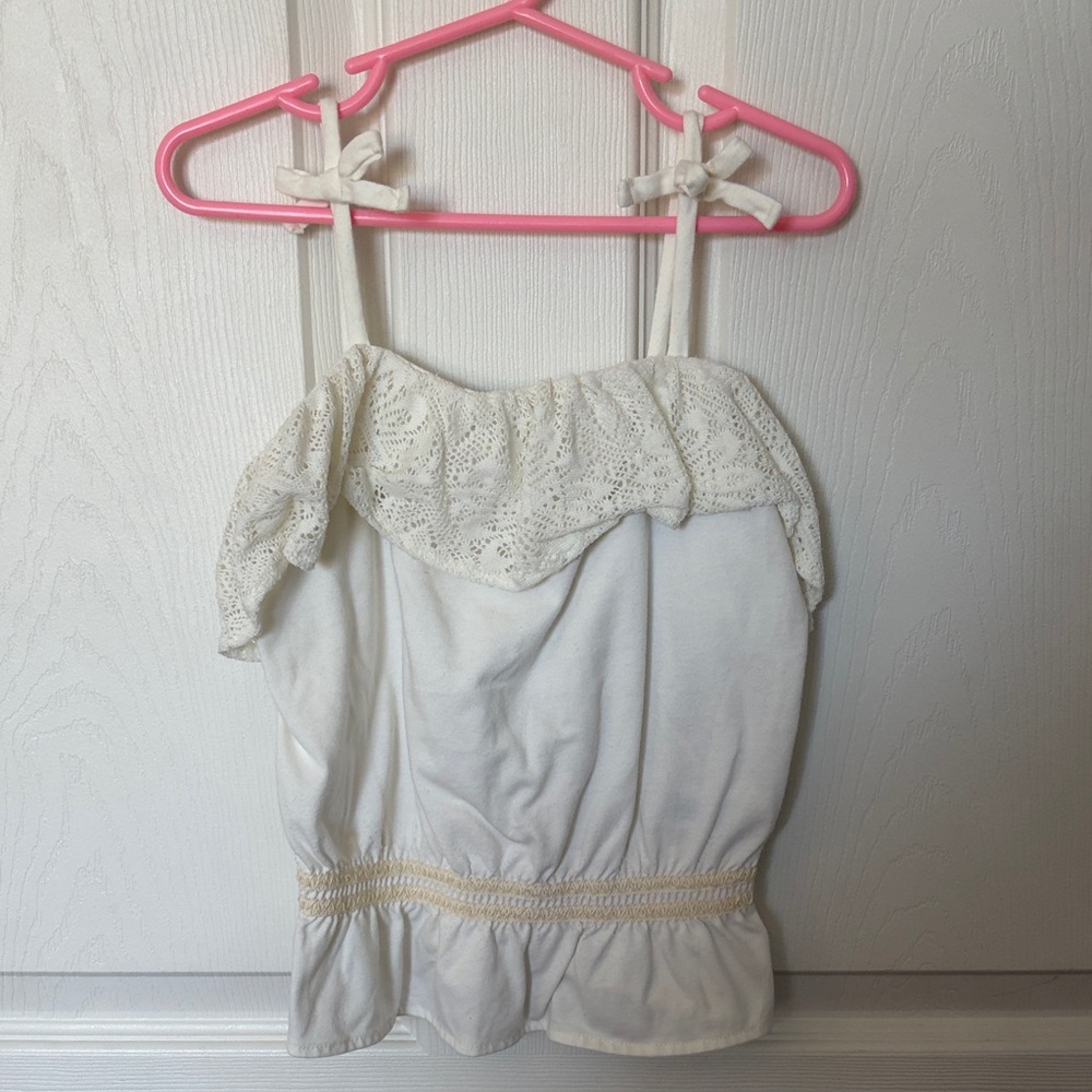 GAP Cream Eyelet 5T Girls Top